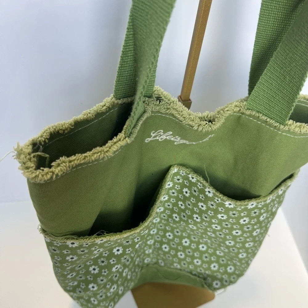 Life is good small green tote
